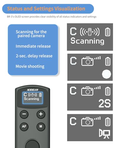 Télécommande sans fil Canon Aodelan boîtier OLED noir - 6