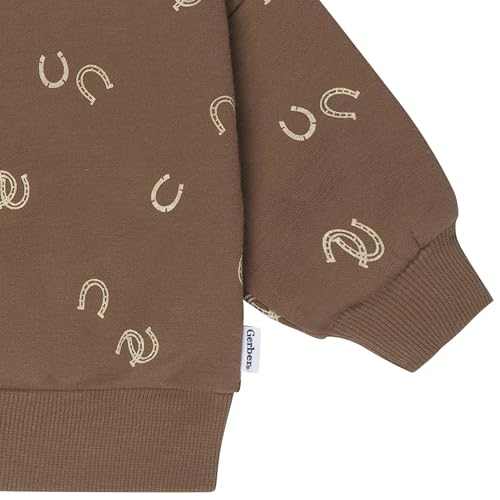 Image of Gerber baby-boys Baby Boys Toddler 2-piece Fleece Sweatshirt and Jogger Set