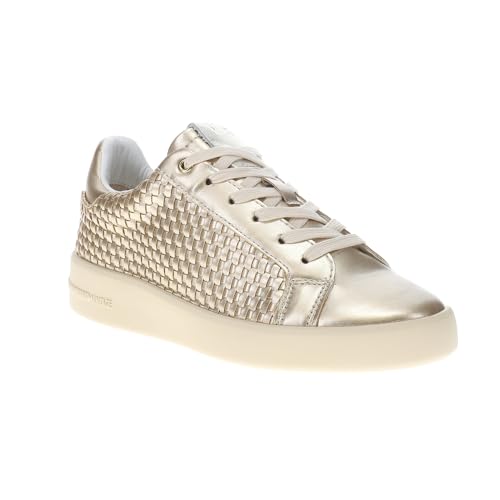 VINTAGE HAVANA Womens Luna Metallic Slip On Sneakers Shoes Casual - Gold2