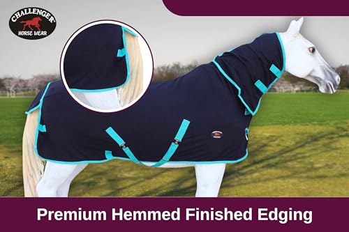 Image of Challenger Horse Sheet Polar Fleece Cooler Exercise Blanket Wicks Moisture 4384