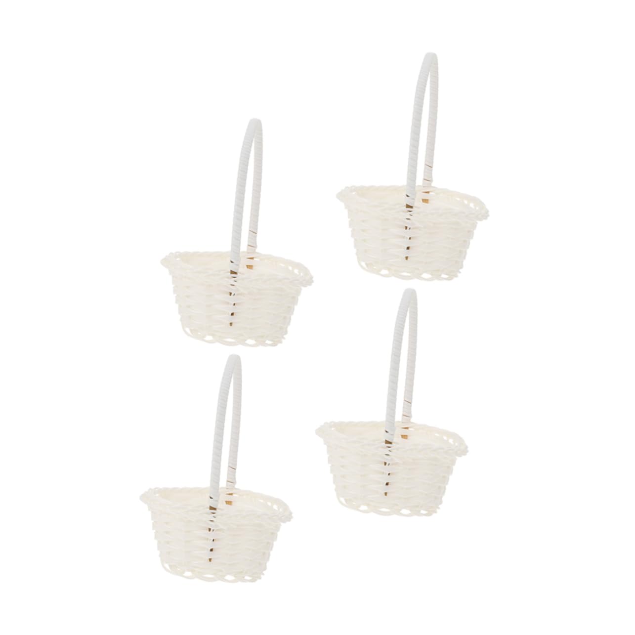 Cesto Di Vimini Per Fiori In Rattan Cestino Con Vaso Di Fiori Cesto