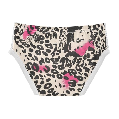 KLL Leopard Pattern Pink Black Boys Toddler Comfort Underwear Cute Children Panties2
