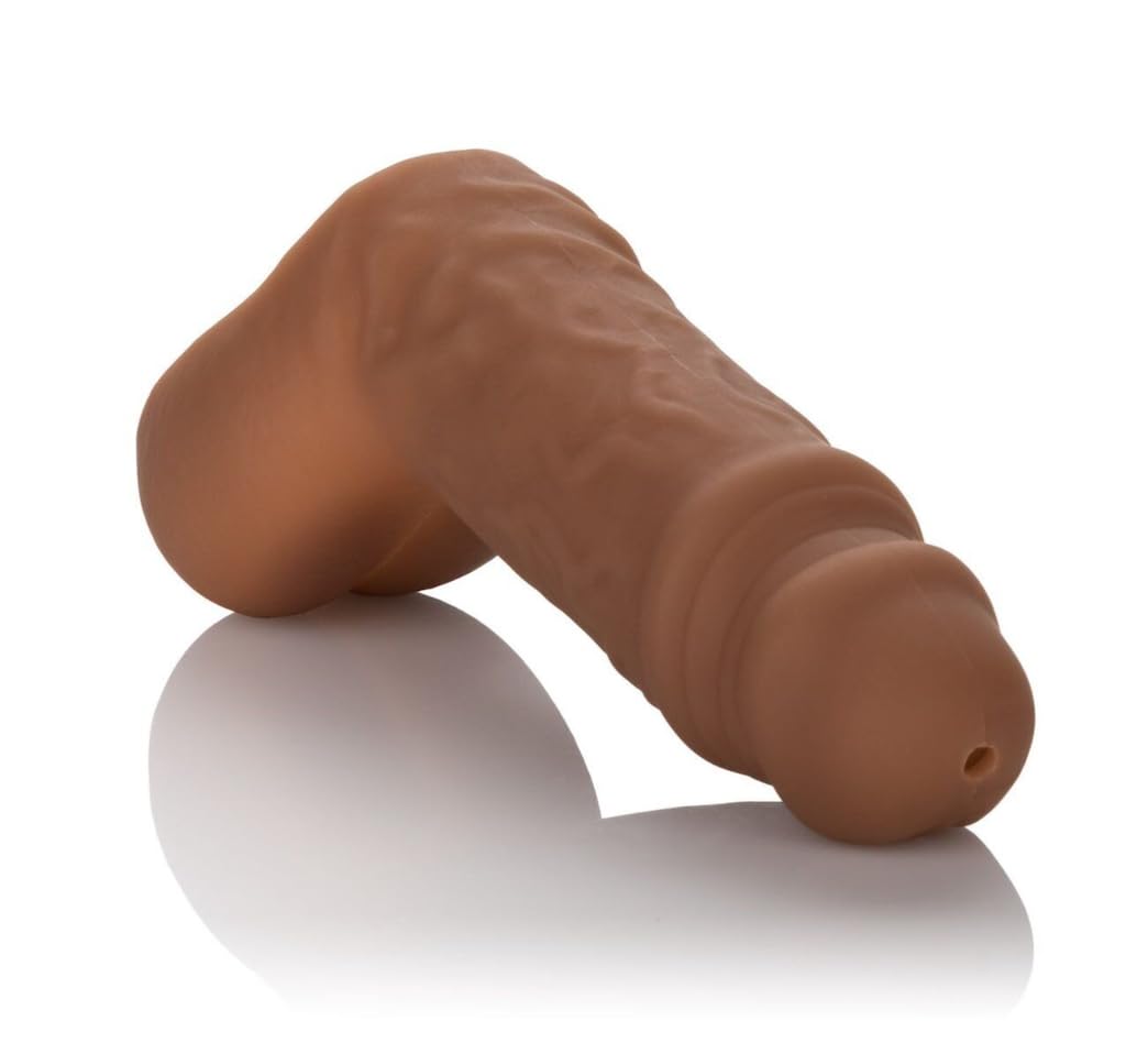 Black Soft Silicone Packer with Stand to Pee Function