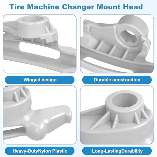 Image of Earthtec TC184432 Tire Changer Low Profile Nylon Mount /Demount Head Kit Replacement for Coats Tire Machine Duck Head Part 8184432 8184426 (3Pack)