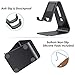 OMOTON Upgraded Aluminum Cell Phone Stand, C1 Durable Cellphone Dock with Protective Pads, Smart Stand Designed for iPhone 17 Air, 16/15/14/13 Pro Max XR XS, iPad mini, Android Phones, Black