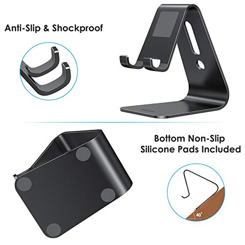 OMOTON C1 Upgraded Aluminum Cell Phone Stand for Desk, Durable Phone Dock by OMOTON - Used condition - Image 4