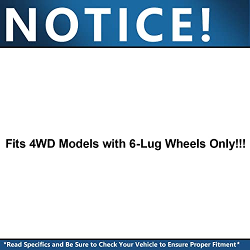 Image of Detroit Axle - 4WD 2 Front CV Axle Shafts for 1999-2006 Chevy Silverado | 1500 GMC Sierra 2000-2006 Suburban Yukon XL Avalanche 1500, K1500 K2500 Pickup Suburban Tahoe Blazer Escalade ESV EXT 6 Lugs