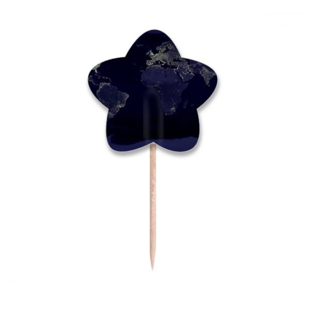 Drapeaux planète Terre pour cocktail et buffet d'anniversaire espace