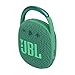 JBL Clip 4 Eco - Ultra-Portable Waterproof and Dustproof Bluetooth Speaker, big audio & punchy bass, made with 90% post-consumer recycled plastic, Integrated carabiner, Up to 10 Hours of Play (Green)