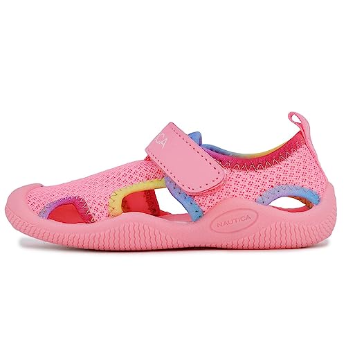 Image of Nautica Kids Water Shoes for Boys Girls Toddler Quick Dry Swim Shoes Aqua Socks Beach Pool Closed Toe Barefoot Summer Watershoes for Toddlers Size 5-12