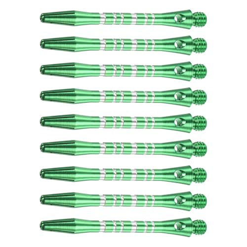 YOKIVE 9 Pcs Dart Shafts, Indoor Outdoor Aluminum Medium 2BA Thread Dart Stems Replacements Dart Accessories | Home, Club, Camping (Silver Tone, 45mm)