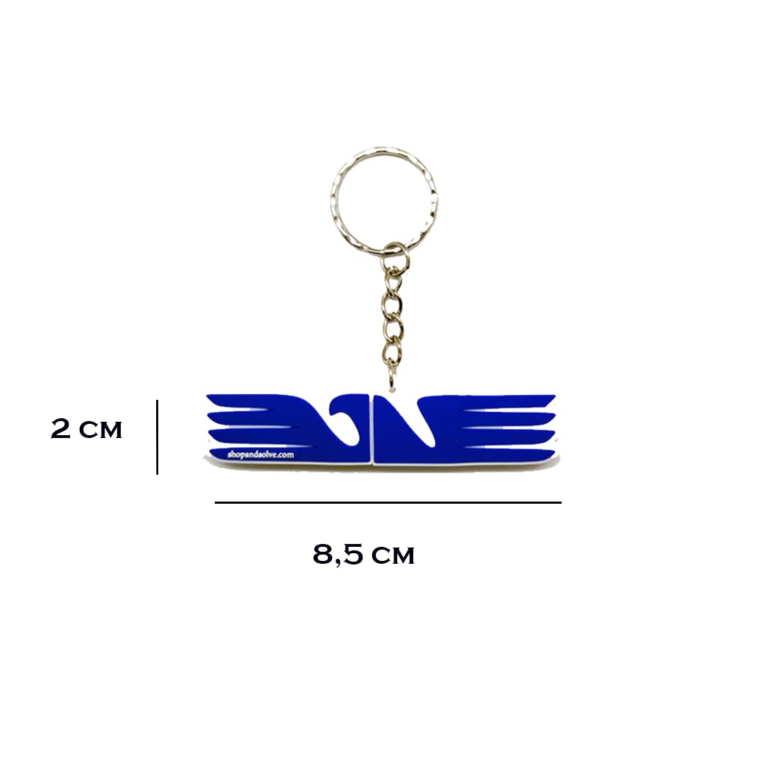 FOOTBALL USB - Chiavetta USB Drive 3.0 & Portachiavi con forma Aquila stilizzata da 64 GB unità di memoria flash Penna Disk Pen Drive alta velocità idea regalo calcio per tifosi lazio