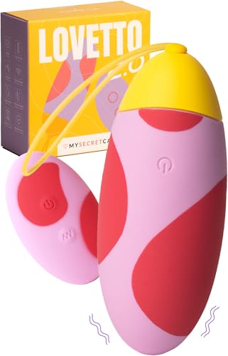 MySecretCase Vibrador Mando Distancia Consoladores.. Para Mujer con Vibración 9 Modos Huevo Vibración con Mando Juguetes Sexuales Pareja Vibrador Control Remoto Silicone IPX6 USB Juguetes Eroticos