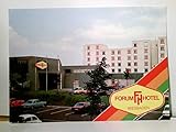 hotel wiesbaden  Forum Hotel. Wiesbaden. Alte AK farbig, ungel. ca 70/80ger Jahre. Gebäudeansicht, Parkplatz mit Autos.