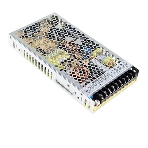 Fuente conmutada RSP-200-24 de 24V que evita caídas de tensión en equipos de 200W