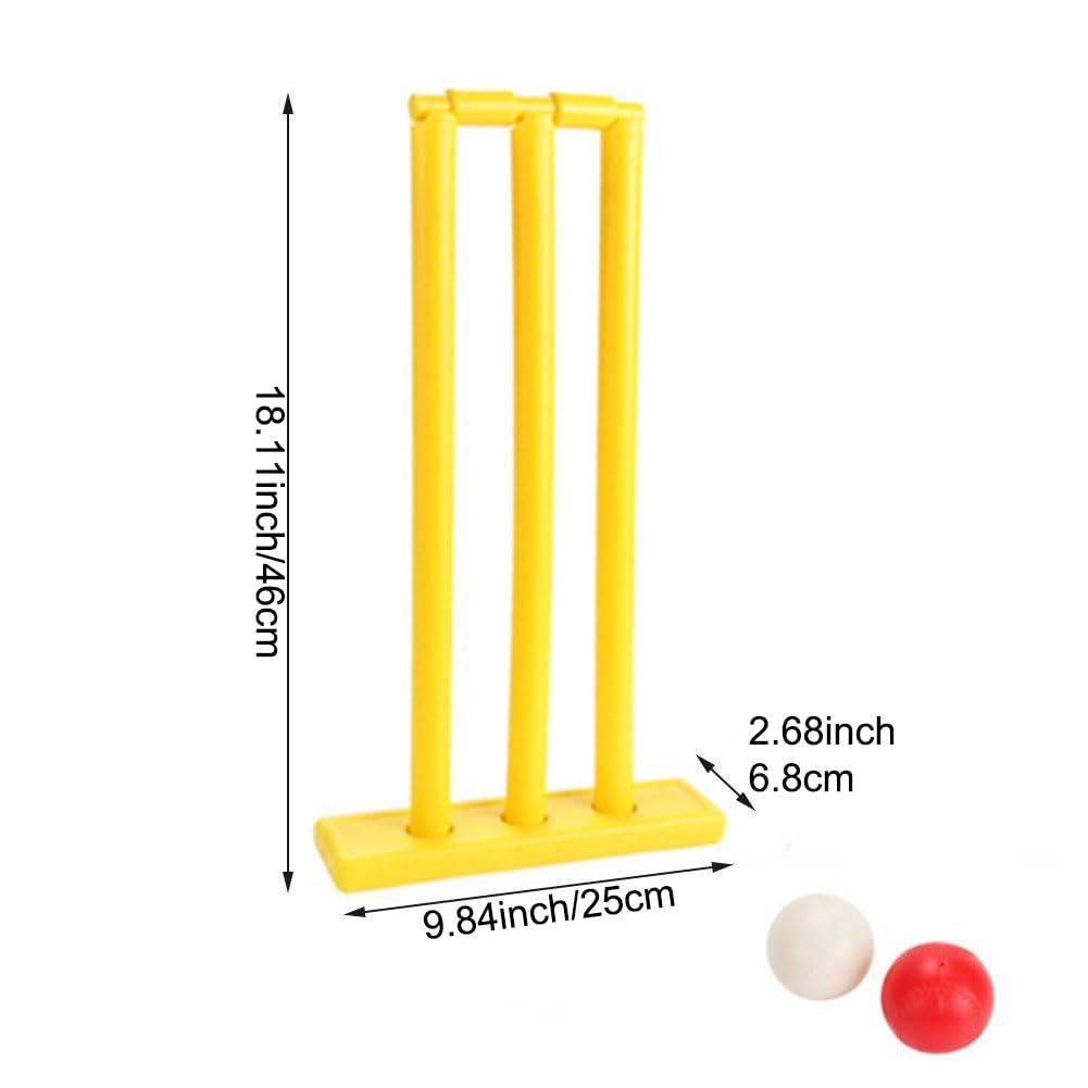 Dianzan Jouets De Cricket en Plastique, Ensemble De Battes De Cricket, Ensemble De Golf pour Enfants, Jouets De Sport pour Tout-Petits, Ensemble De Golf Éducatif Précoce pour Enfants