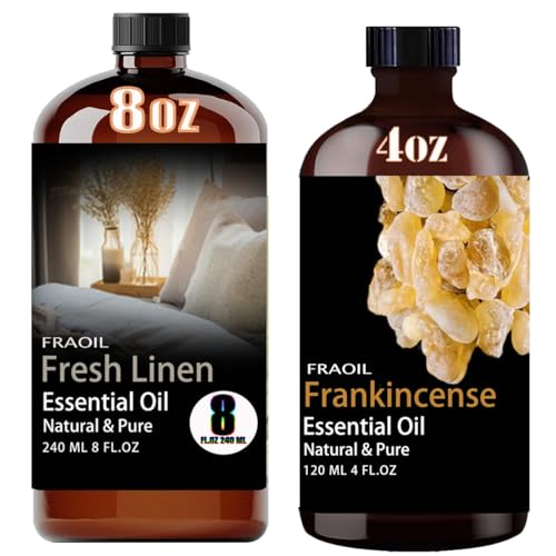 Aceites Esenciales Fresh Linen y Frankincense 12 Fl Oz