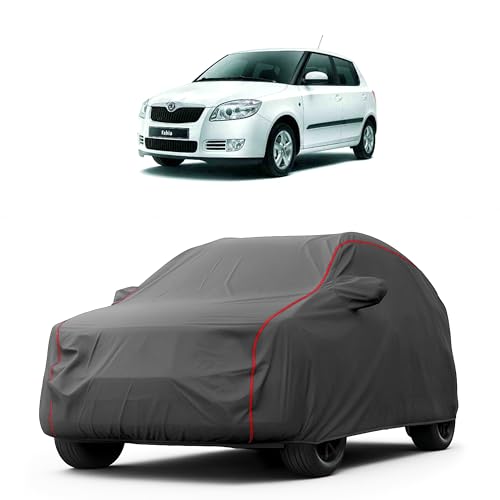 Image of Heavy-Duty Car Cover for Compatible with Skoda Fabia (1999 to 2025 All Models) Deluxe Car Protection Cover - Waterproof & UV-Resistant All-Season Exterior Protection