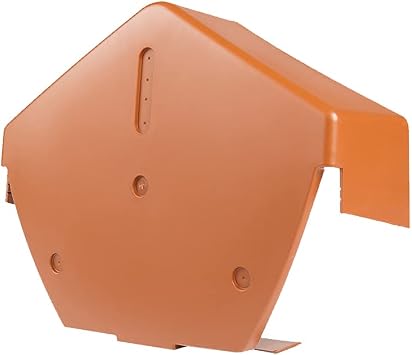 Timloc 99110 Terracotta Dry Fix Verge System for Profiled Roof Tiles-Angled Ridge Cap