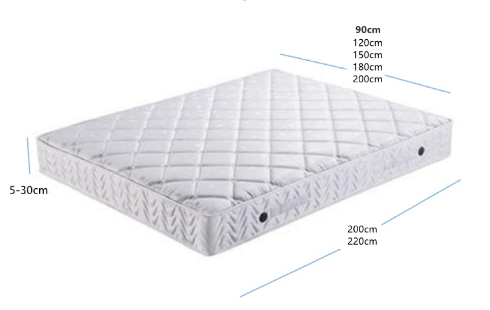 1 Uds. Colchón King Acolchado en Relieve, sábana Ajustable, Funda de Cama, sábana tamaño King, Funda de colchón Suave y Transpirable, Rosa Intenso, 200x220x30cm, 1 Unidad