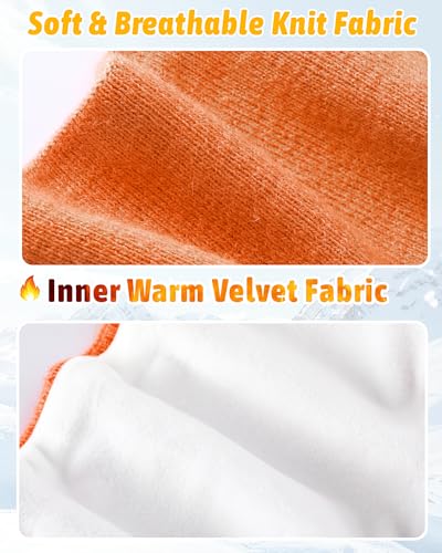 JenPen 3 Pcs Double-layer Ear Warmer for Kids Headband-knit Fuzzy Lined Winter Ear Muffs Cover for Boys Girls Ski Cycling(Retro Color,3 Pcs)