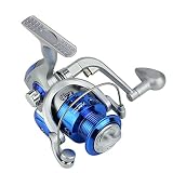 ♥ [High Gear Ration]: relación de transmisión de velocidad más rápida a 5.5: 1, mantenga un buen rendimiento en el control de línea. Puede encontrar su rendimiento superior en cualquier situación de pesca.
