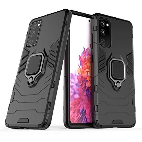 Capa para celular Samsung S20 FE, em material tpu, com fivela magnética giratória de 360 ​​°,Preto