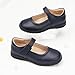 Stelle Girls School Shoes Mary Jane Flats Black Uniform Dress Shoes for Little/Big Kids(Navy,2ML)