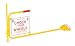 Vestil FRC-2 Steel Flag Rail Chock with Adjustable Height Leg 7-1/2 In. Width Yellow