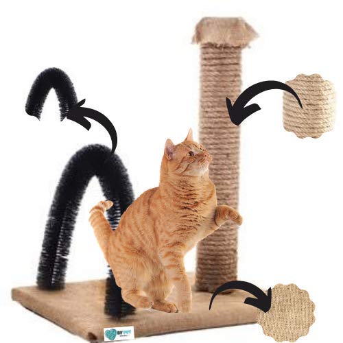 BY PET Kedi Kaşıma Ve Tırmalama Tahtası (Siyah)