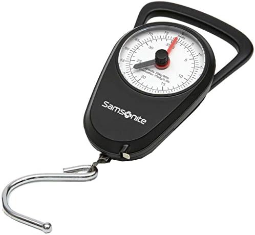 Samsonite 手動ラゲッジスケール ブラック 国際機内持ち込み用(モデル:78958-1041), ブラック。, International carry-on, 手動荷物スケール。