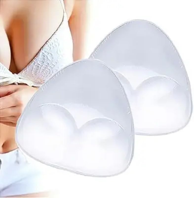 vinbila Clear Silicone Bra Inserts for Women – Push Up Transparent Breast Enhancer Pads | Reusable Invisible Gel Lift Cutlets for Bikini, Dress (1 Pair)-picture-49