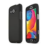 HESGI Galaxy Avant Case [Black] Slim Grip Rubberized Hard Plastic Case for Samsung Galaxy Avant (2014)