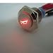 New 12V 5A 12V 19mm Red LED Momentary Push Button Metal Switch Car Boat Speakers Bells Horn