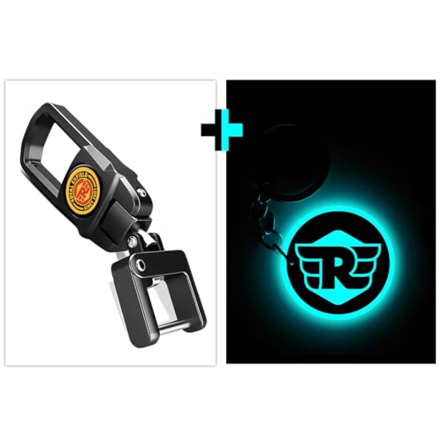 Image of Mi Glow Store Glow in Dark Keychain for Bike Men | Gift for Man | Bike Accessories | Charges in Light Glows in Dark | Key chain for Bike