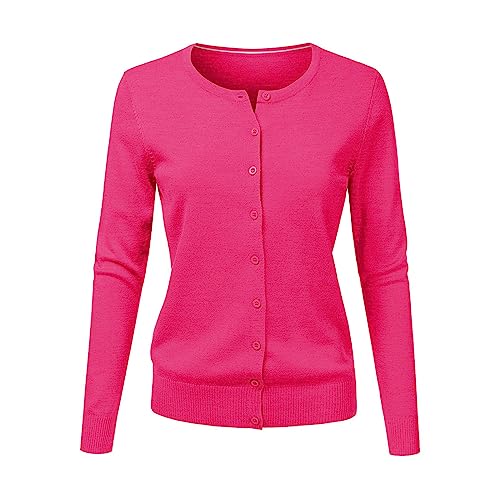 Generisch Kurze Strickjacke Damen Button Down Cardigan Knitted Pullover