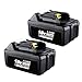 Price comparison product image VANTTECH (2 Pack) 18V 5.5Ah BL1850 Replacement Battery for Makita 18V Battery, Lithium-ion Makita 18v Battery for 18V Battery bl1830 LXT-400 BL1840 BL1850B BL1815 BL1820 BL1835 BL1845 194204-5