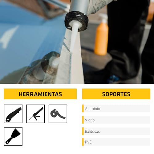 Miniatura 5 de Sika - Silicona Universal - Sikaseal 171 Multiusos - Transparente - Sellador De Silicona Para Acristalamientos - Resistente Al Moho - 300ml