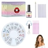 DIY Zahnschmuck,Zahnstein Schmuck,Tooth Gem Kit,Enthält 120 Kristalle, Geeignet Für Partys, Den Alltag Und Zum Kreieren Eines Individuellen Looks,Ideal Zum Ausprobieren Eines Neuen Looks