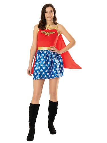 Rubies Déguisement de Wonder Woman de la Ligue des Justiciers pour adulte Taille M 40-42 Halloween