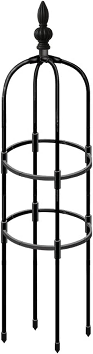 WYSRJ Garden Obelisk Trellis, 47inch Durable Plant Support for Climbing Vines and Flowers Stands Garden Tower Trellis Tomato Plant Cage for Support Rose Potted Plants
