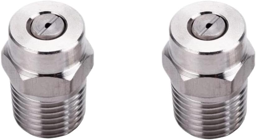 Spray Nozzle Tip 0/15/25/40 Degree 030 For Pressure Washer Water Broom Undercarriage Surface Cleaner Replacement(2pcs 15 angle)