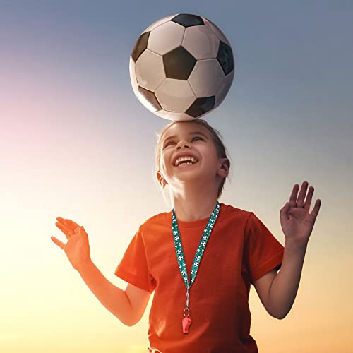20 Pcs Football Soccer Softball Basketball Volleyball Lanyards Keychains Id Wallet Badge Key Holder Neck Lanyards Gifts For Sport Team(Soccer Pattern) #TOP3