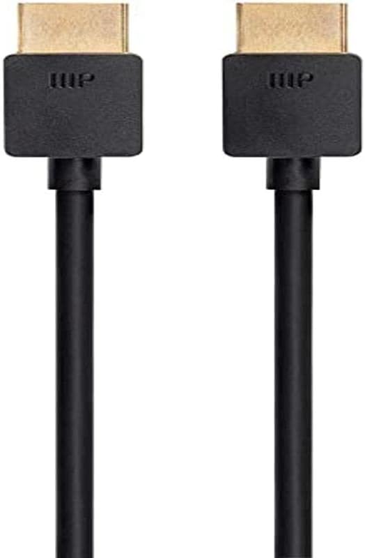 Monoprice 8k HDMI Cable - 3 Feet - Black (No Logo) | Ultra High Speed, 8k@60Hz, 48Gbps, Dynamic HDR, EARC, Compatible With Sony PS5, Xbox Series X, And Xbox Series S