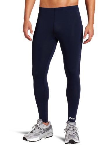 ASICS Men's Team Medley Tight, Navy, Small