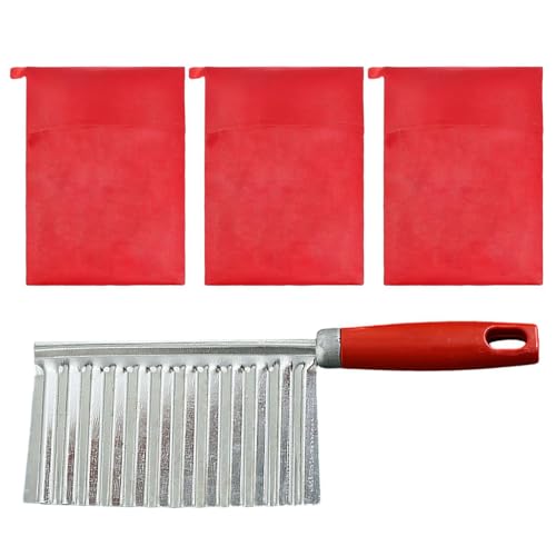 3 Bolsas De Papas Y 1 Rebanadora De Papas, Bolsas De Batata Para Microondas, Bolsas De Papas Reutilizables, Herramientas Para Rebanar En La Cocina.