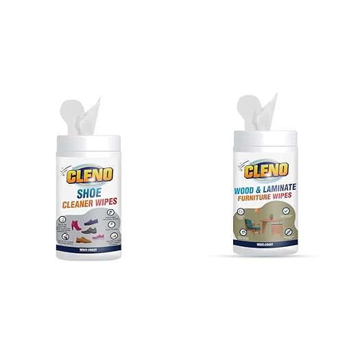 Cleno Shoe Cleaner Wet Wipes 50 Wipes (Ready to Use) Wood & Laminate