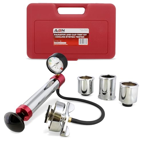 ABN Radiator Pressure Tester Kit and Radiator Cap Tester Adapter Set – Coolant Pressure Tester Kit, Coolant Tester