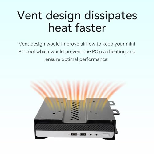 Shinar Metall Halterung Kompatibel mit HP Desktop Mini, HP ProDesk Mini, HP EliteDesk Mini,Untertisch und Wandhalterung Montagebügel HP Mini PC Monitor VESA-Halterungsadapter