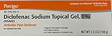 Perrigo Diclofenac Sodium (NSAID) Topical Gel, 1% with dosing Card., 3.53 oz (100 g), arthrits Pain Relief Anti inflamatory for Hand, Wrist, Elbow, Foot, Ankle, Knee. Compare to VOLTAREN 1% Gel.
